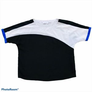 Calvin Klein Women’s Color Block Short Sleeve Top